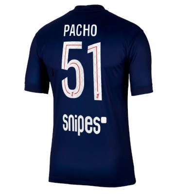 Lacne Muži Futbalové dres Paris Saint-Germain Willian Pacho #51 2025-26 Krátky Rukáv - Domáci